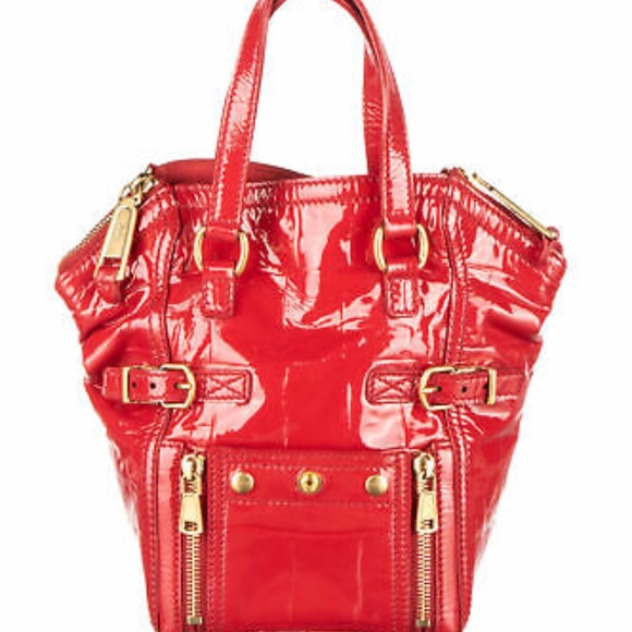 Yves Saint Laurent Handbags - Stunning!YSL mini downtown patent red purse